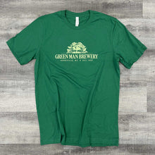 Load image into Gallery viewer, Green Man Peaking Face T-Shirt Front