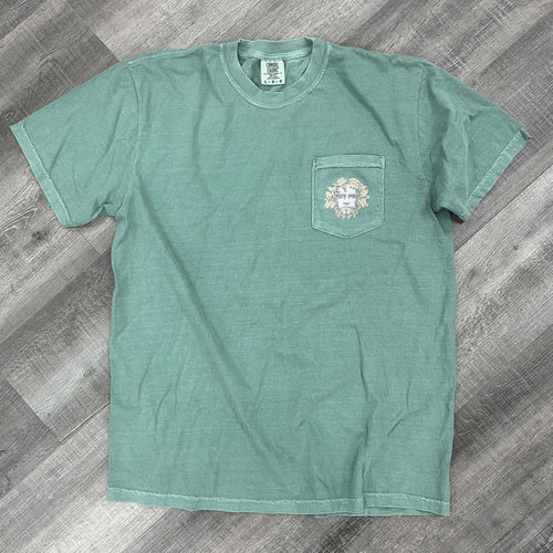 Green Man Full Flavor Pocket Tee Front