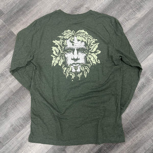 Green Man Green Long Sleeve Shirt Back