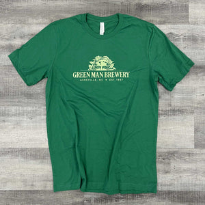 Green Man Peaking Face T-Shirt Front