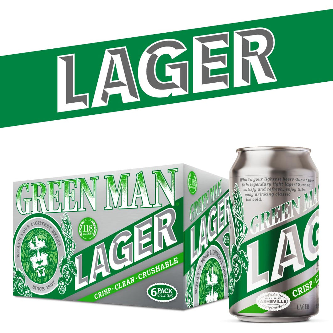 Green Man Lager 6pk