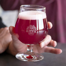 Load image into Gallery viewer, Green Man Tart Berry in Snifter Glass
