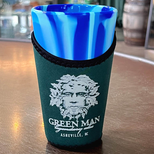 Green Man Pint Glass Koozie Green