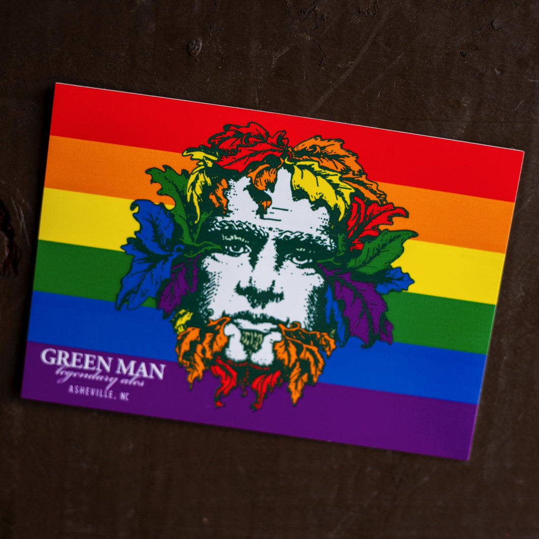 Green Man Pride Sticker