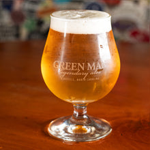 Load image into Gallery viewer, Green Man branded snifter glass
