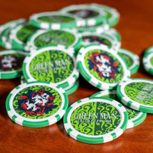 Load image into Gallery viewer, Green Man Brewery Trickster Poker Chips
