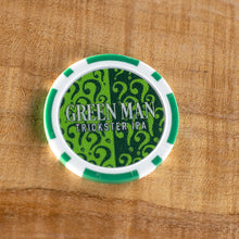 Load image into Gallery viewer, Green Man Brewery Trickster Poker Chip back
