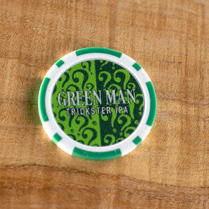 Green Man Brewery Trickster Poker Chip back