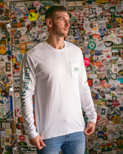 Load image into Gallery viewer, White Long Sleeve Pocket Shirt
